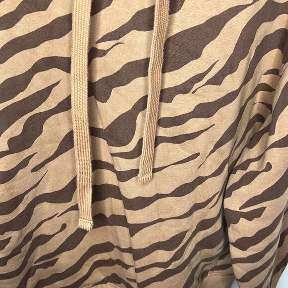 Everlane The ReTrack Hoodie Cocoa Tiger Stripe XS - Picture 3 of 11